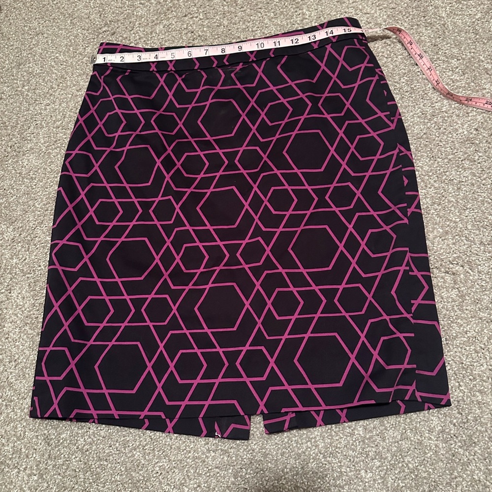 J. Crew The Pencil Skirt in Abstract Geometric Print, Size 10